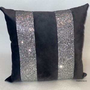 Turbulencia trampa Me sorprendió Glitter Stripe Cushions – Fabric n CO